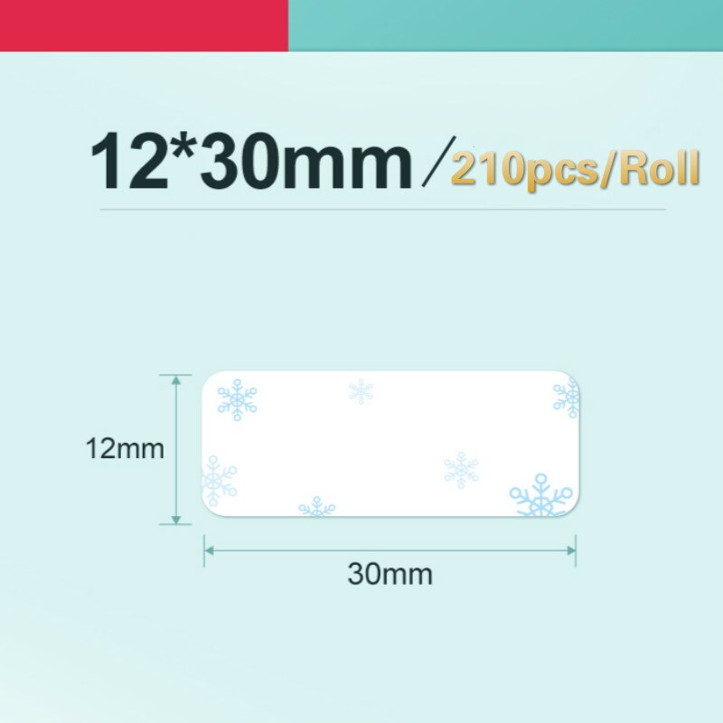 Niimbot D11/D61 Label Printer Printer Paper Roll Label Sticker Waterproof Anti-Oil Tear-Resistant Price Label Scratch-Resistant: 11 xuehua lan