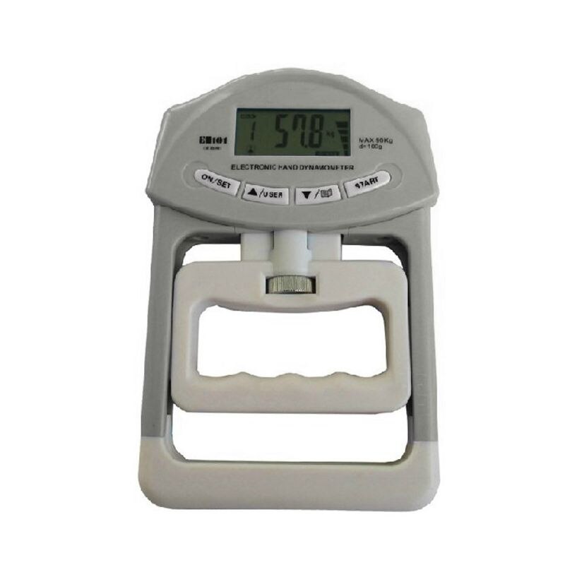 90kg Digital Hand Dynamometer High Accuracy Grip Strength Measurement Meter for Physical Fitness Test Supplies: Grey