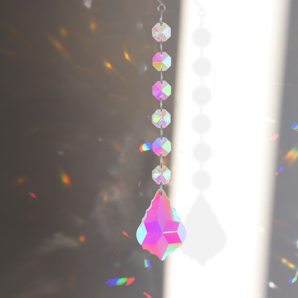 Sun catcher Crystal Moon campanelli eolici prismi diamantati appeso luce Catcher arcobaleno fai tende da finestra pendente decorazioni per la casa: I