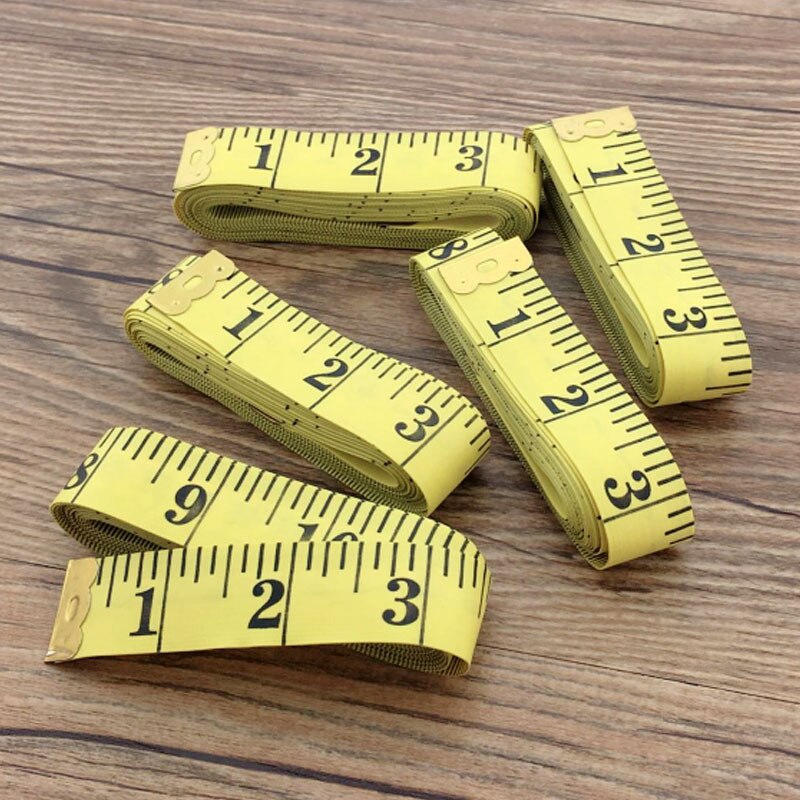 Useful Body Measuring Yellow 3M Ruler Sewing Tailor Tape Sewing Ruler Meter Sewing Measuring Tape Dressmaking Double-sided Scale