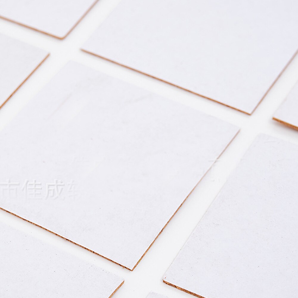 20PCS Self-Adhesive Cork Coasters Squares Cork Mats Heat Resistant Mini Backing Sheets Tea Drink Placemat