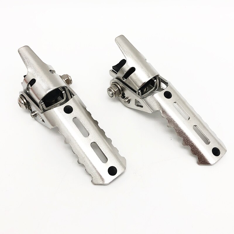 Motorcycle Highway Front Foot Pegs Folding Footrests Clamps 22-25mm For BMW F800GS Adventure S1000XR F750GS F850GS C400X C400GT