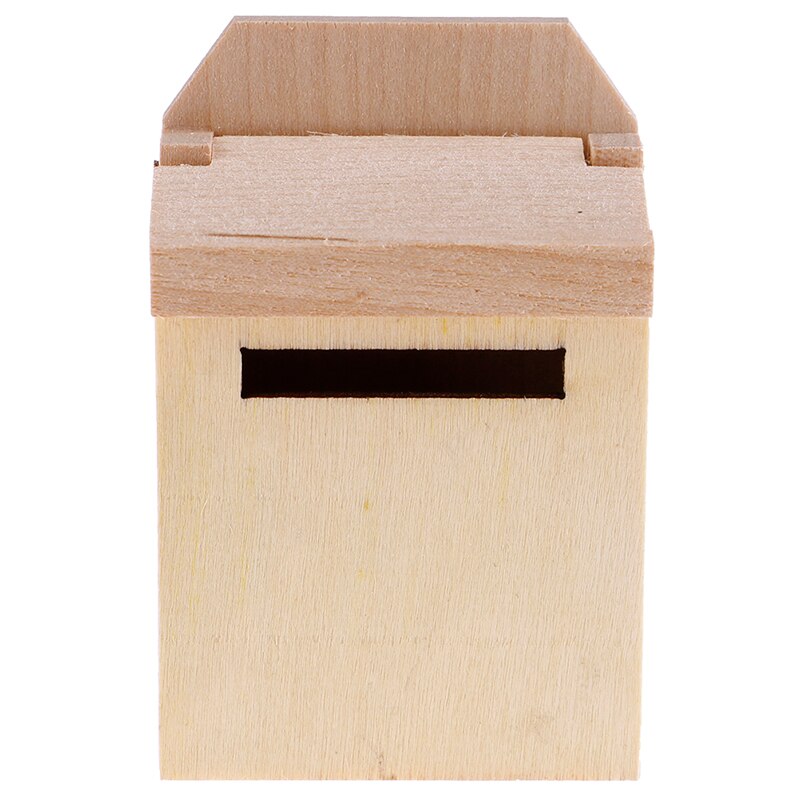 Neue 1/12 Puppenhaus Miniatur Mini Holz Briefkasten Möbel Modell Spielzeug