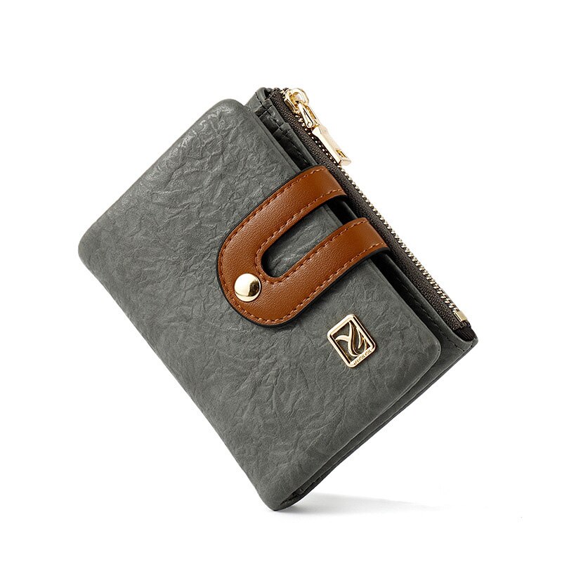 Vintage lommebok mange avdelinger lommebøker dame clutch dame veske telefon lomme kortholder kvinne lang carteras med glidelås