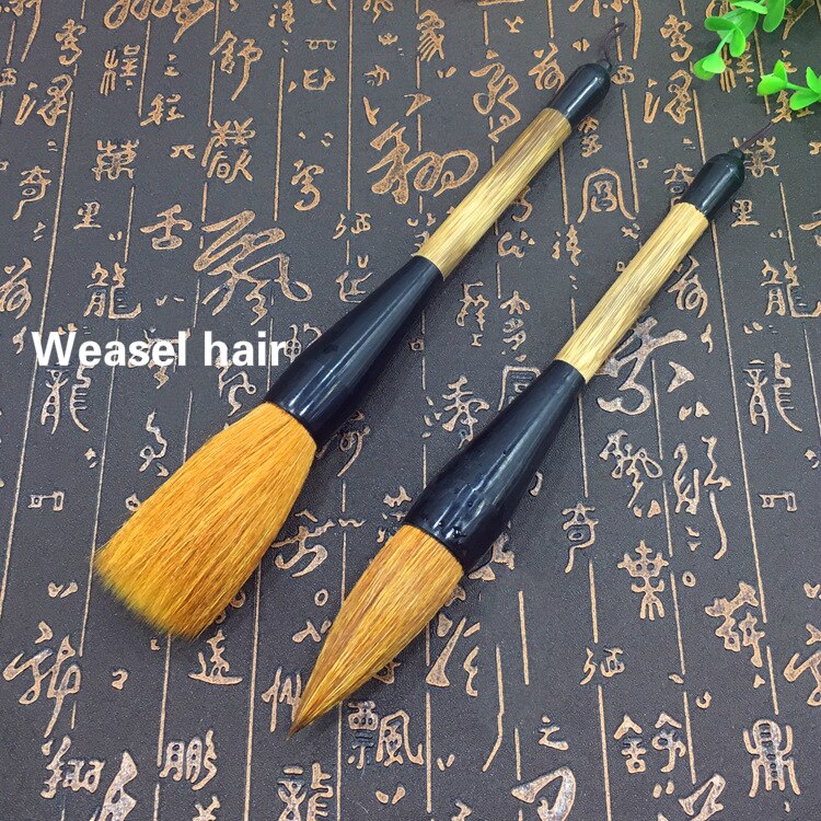 Large Chinese Traditional Calligraphy Brush Landscape Painting Writing Hopper-shaped Brush Pen Weasel Woolen Bear Hair Brush