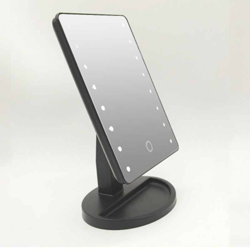 Intelligent Adjustable Brightness 16 Lamps/22 Lamps LED Illuminated 10x Makeup Mirror wyt77