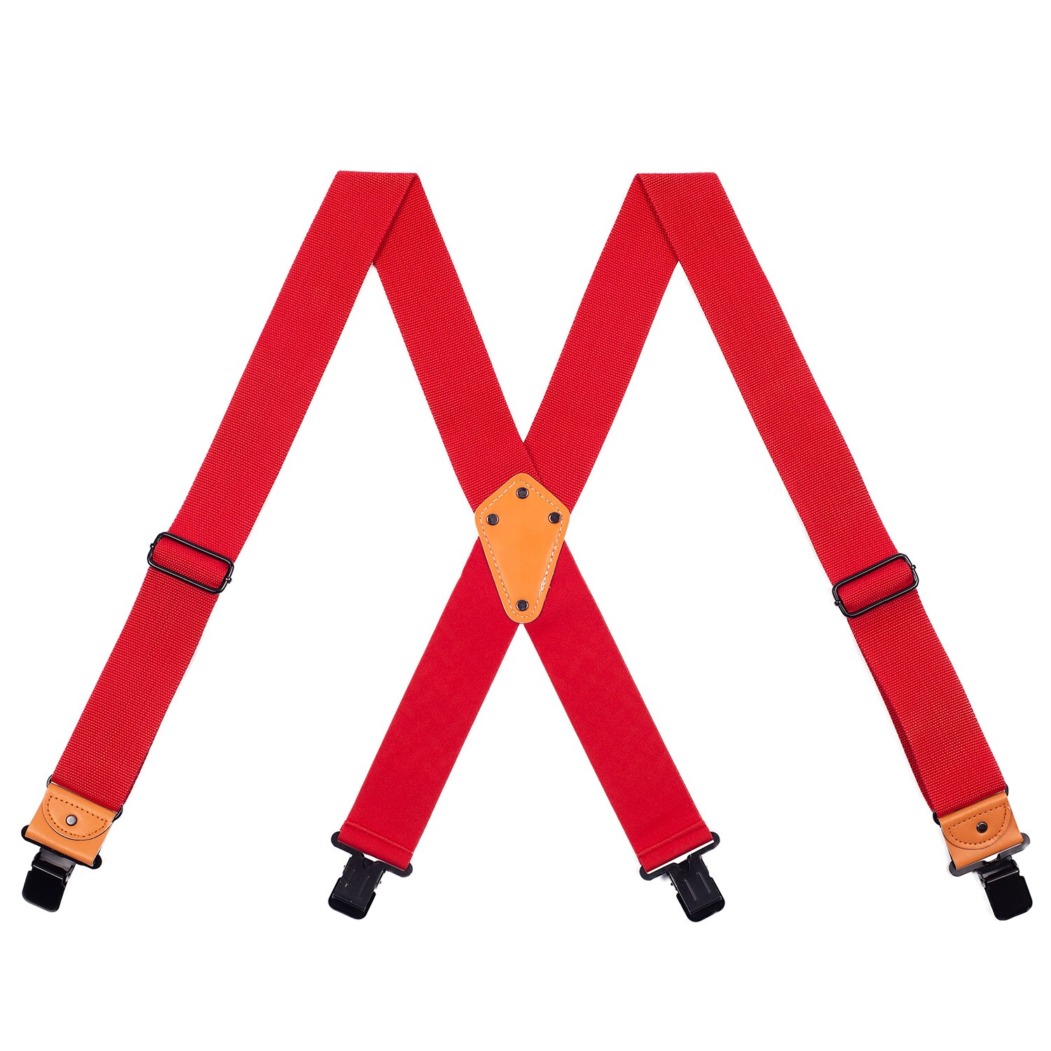 Tooling Suspender Mens Adjustable Four Clip-On X- Back Heavy Duty Braces Tool Suspenders Men Relieve Waist Weight Bretels Mannen