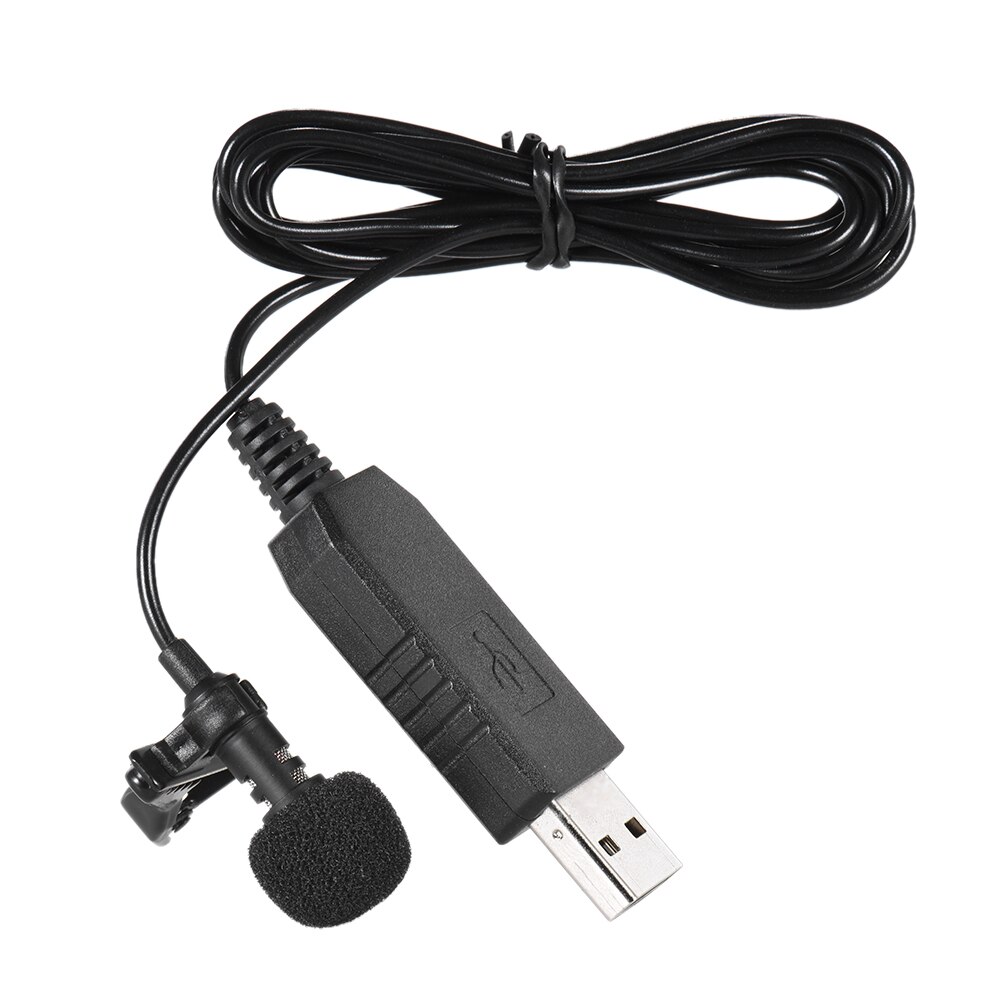 Andoer 150cm Tragbare Mini Clip-auf Omni-gerichtet Stereo USB Mic Mikrofon für PC Computer
