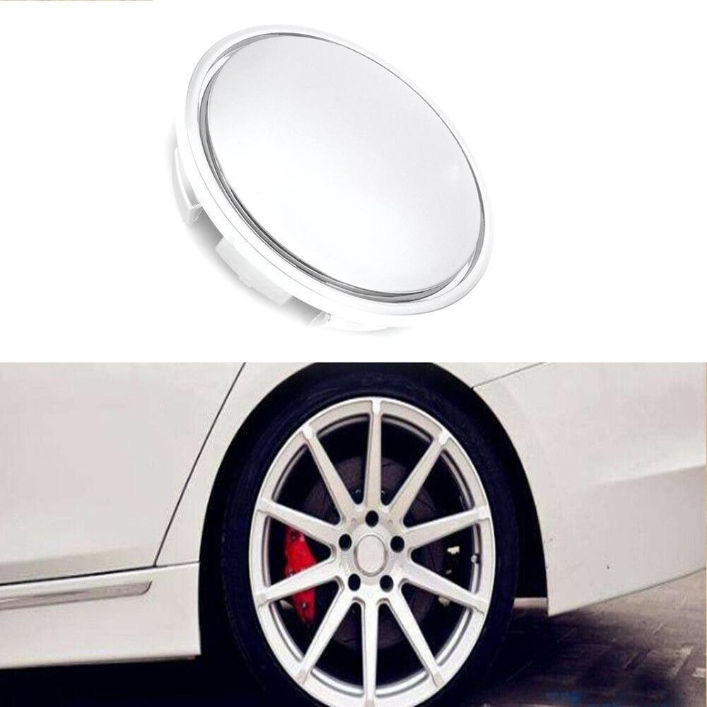 1P universel 65mm Chrome voiture roue capuchon central pneu CC couverture jante Passat plastique pour Magotan moyeu Sagitar bouchon ABS U5D9