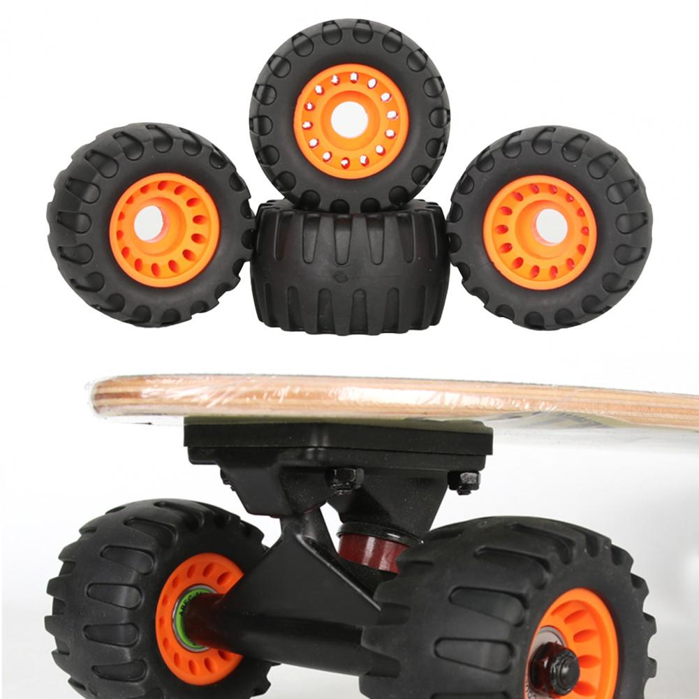 Ruote per skateboard ruota per Longboard di piccole dimensioni facile da sostituire pratica sostituzione delle ruote per Longboard nere multiuso