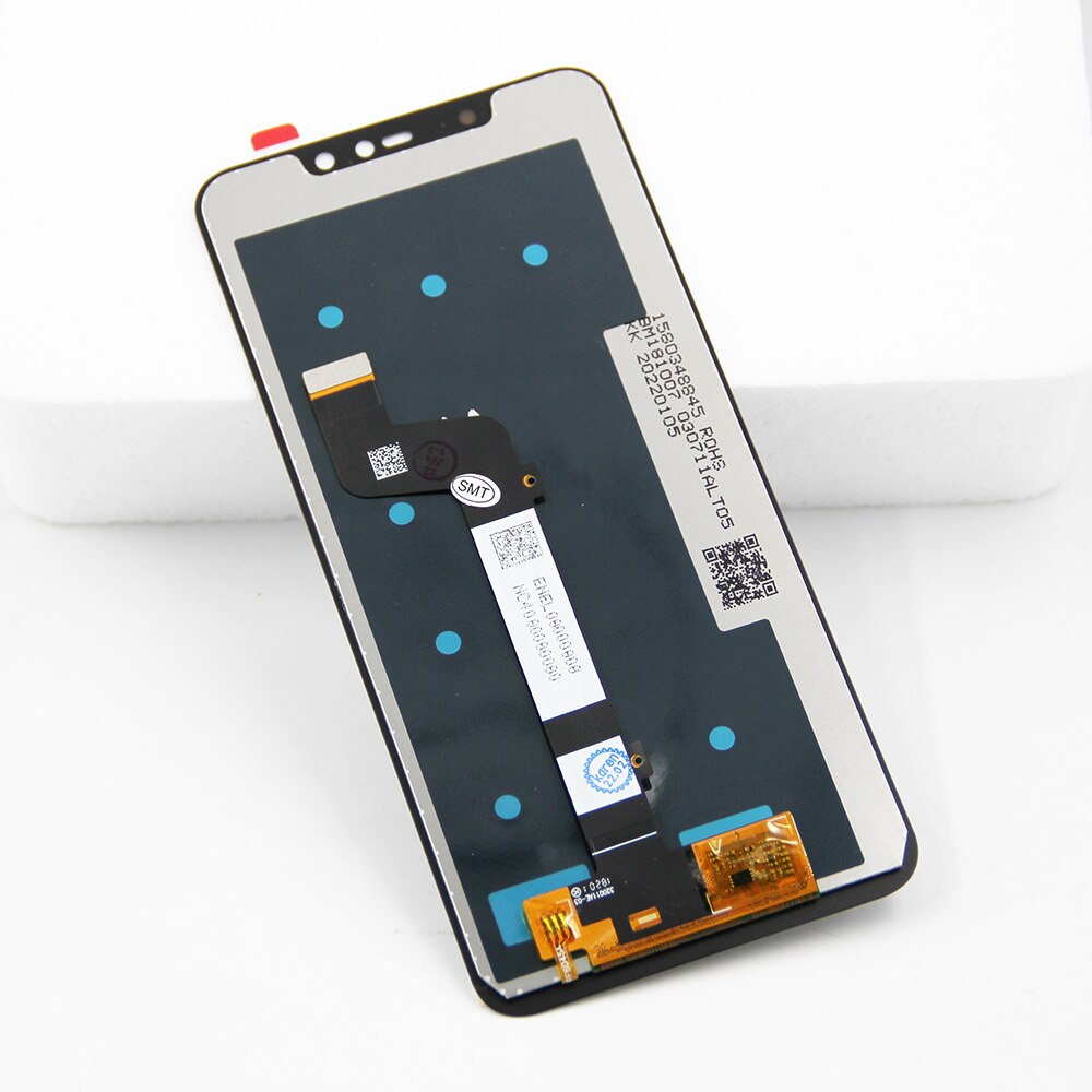 Ensemble écran tactile LCD avec châssis, 6.26 pouces, pour Xiaomi Redmi Note 6 Pro, Original: Black No Frame