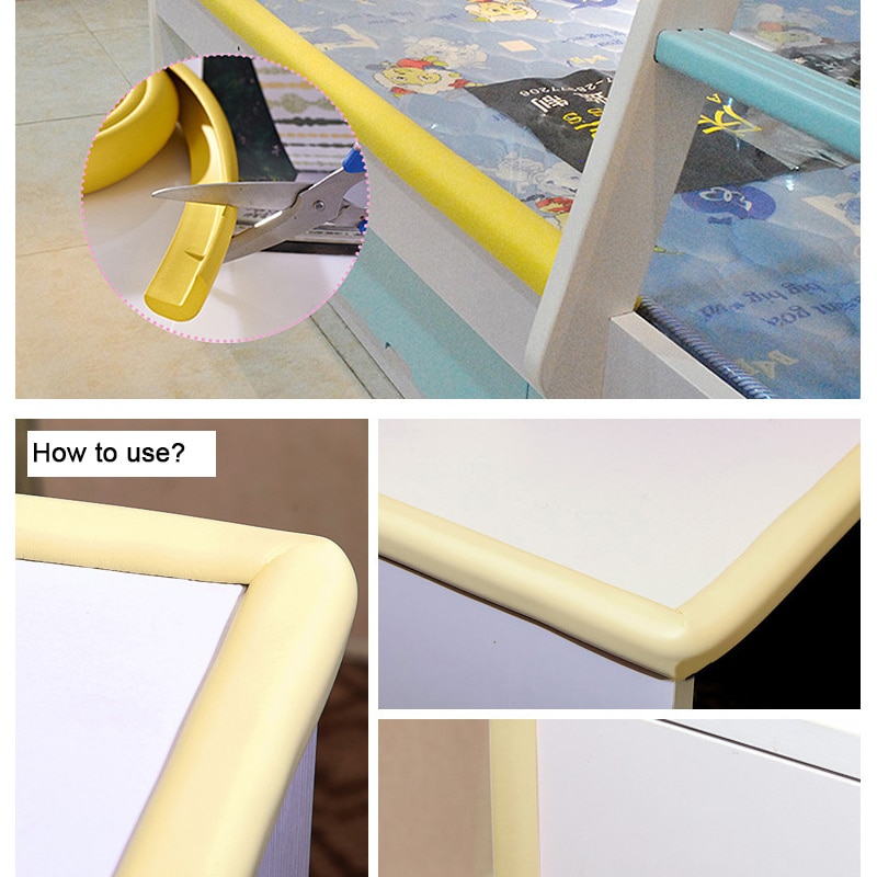 5M Children Safety Desk Table Edge Corner Protector Strip Kids Rubber Protection Cushion Glass Edge Furniture Edge Guard Strip
