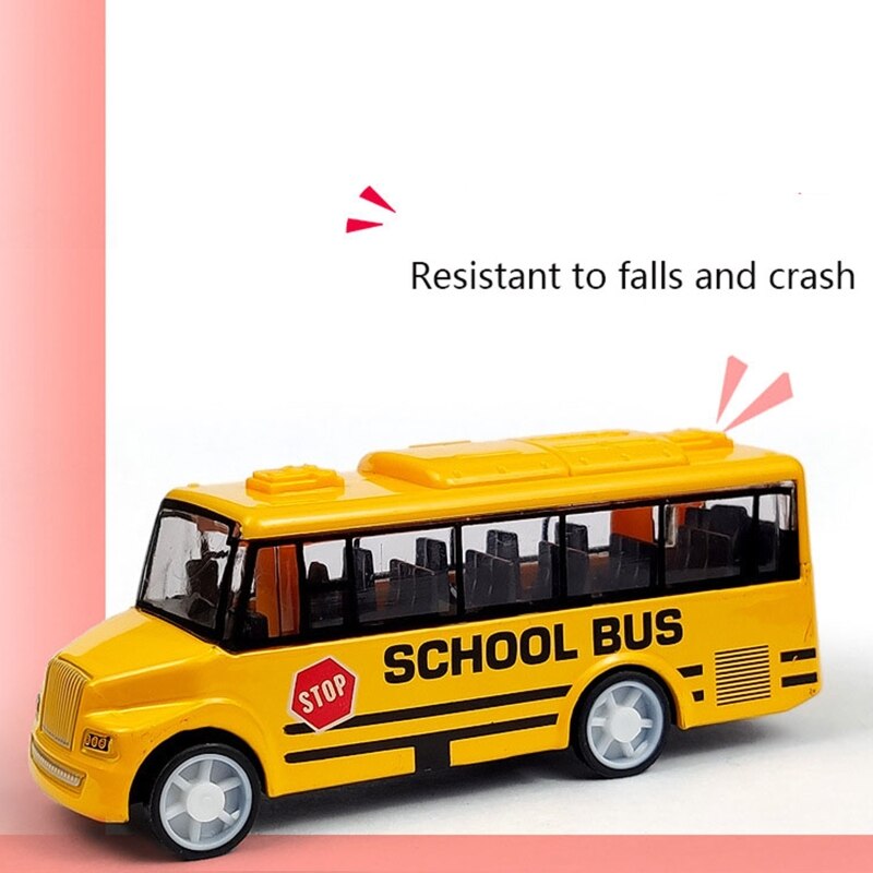 Simuleren Prachtige Lichaam Model Schoolbus Speelgoed Met Pull-Back Fit Voor Kids