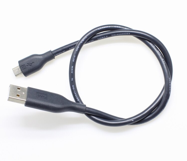 0.46M/1.5Ft Western Digital Wd Micro Usb Data Sync Charger Cable Koord Voor Mobiele Tablet Mobiele Power Harde schijf