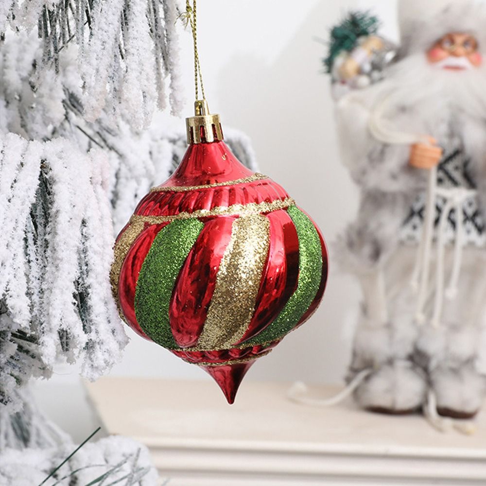 6 stuks onbreekbaar geschilderde kerstballen hanger herbruikbare plastic gegalvaniseerde hangende ballen set elegante kerstboomornament