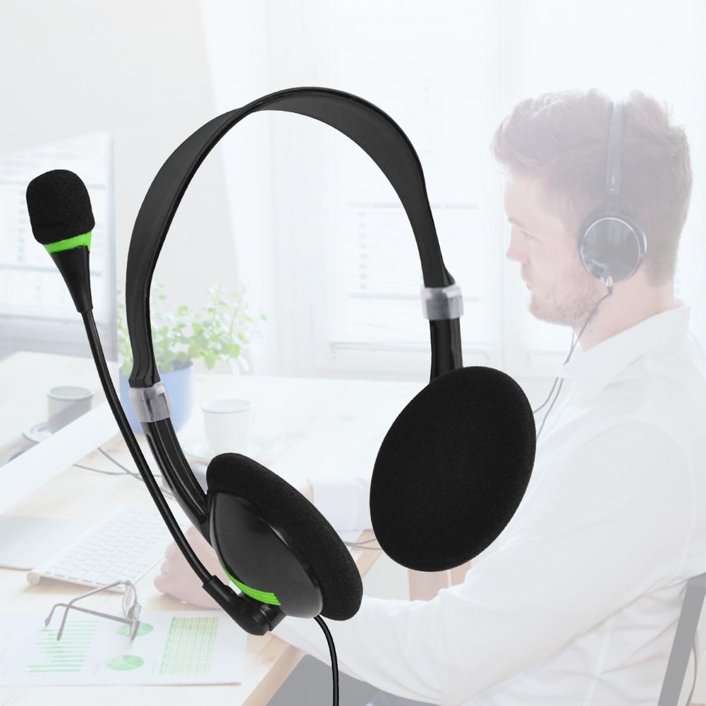 Headset Usb Headset Met Microfoon Noise Cancelling Computer Pc Headset Lichtgewicht Wired Hoofdtelefoon Voor Pc/Laptop/ School