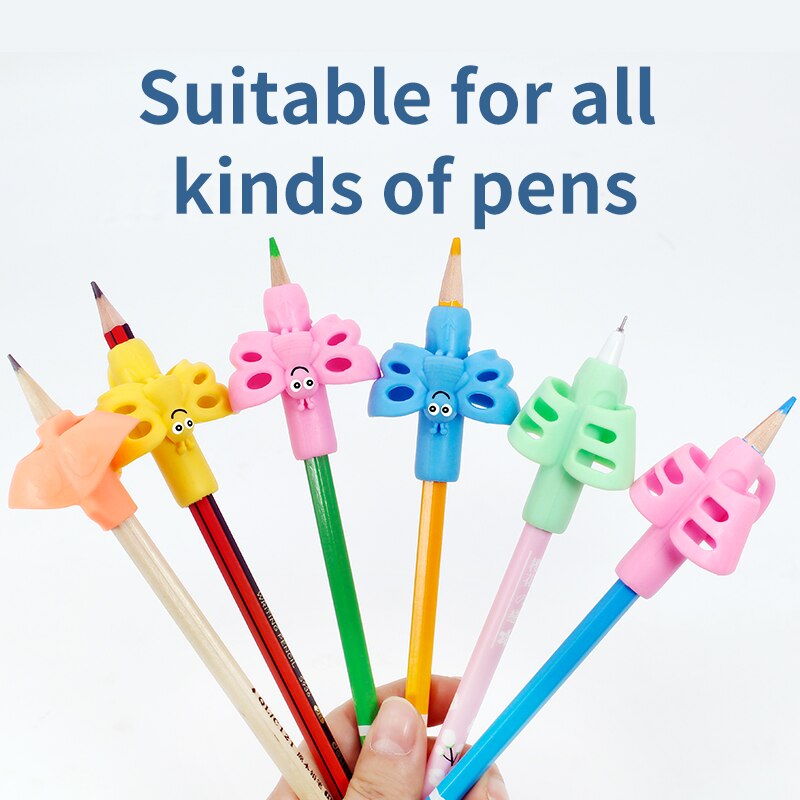 Potlood Handvat Staaf Grips Pen Houder Grip Voor Kids Leuke Hand Schrijven Aid Trainer Houding Correctie Pen Vinger Houder