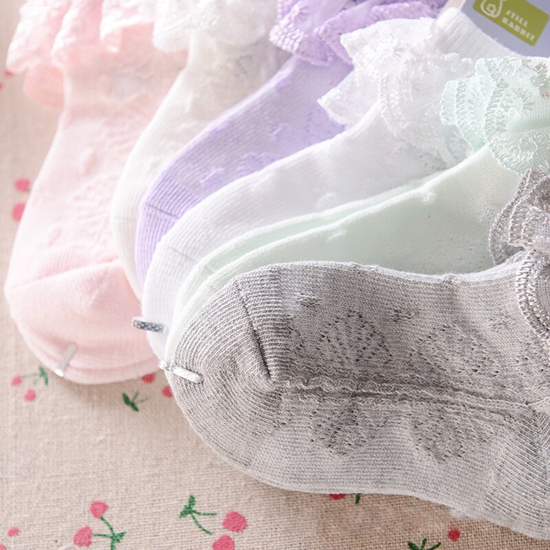 HAPPYPLUS Baby Socks Lace Pink White Baby Girl Christening Socks Infant Princess Summer Socks for Baptism 1st 2nd Birthday