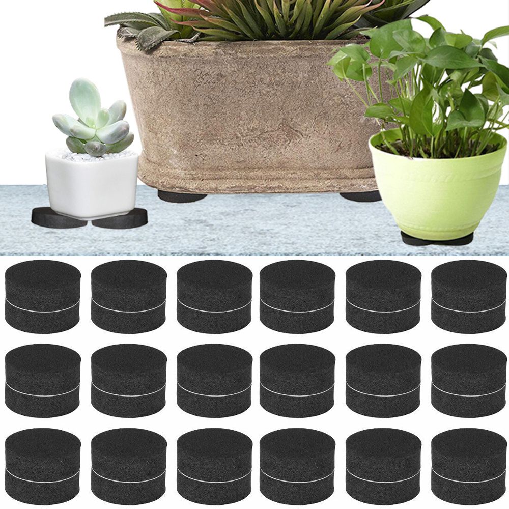 Flower Plant Pot Feet Garden Pots Accessories Non-slip Pad Self-adhesive Flowerpot Riser Stands Home Invisible Flower Pot Feets