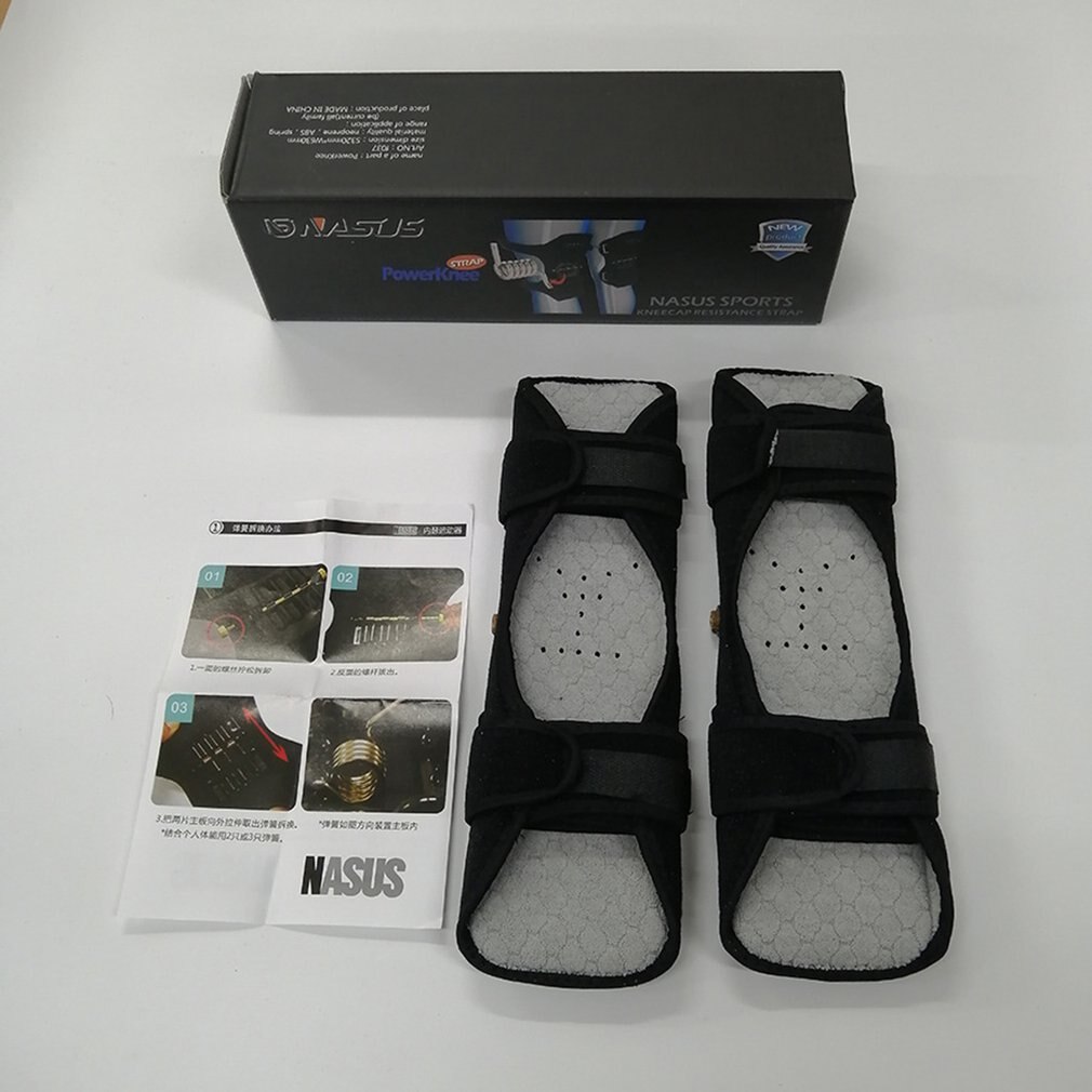 Gemeinsame Unterstützung Gerät befestigen Knie Pads Booster Aufzug Hocken Sport Energie Frühling Kraft Lauf Knie Booster