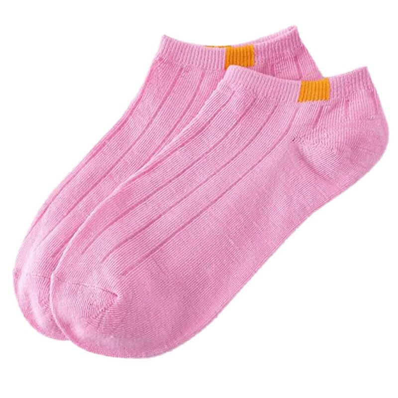 1 Pair Unisex Women Stripe Cotton Socks Short Ankle Low Cut No-show Casual Soft E06F