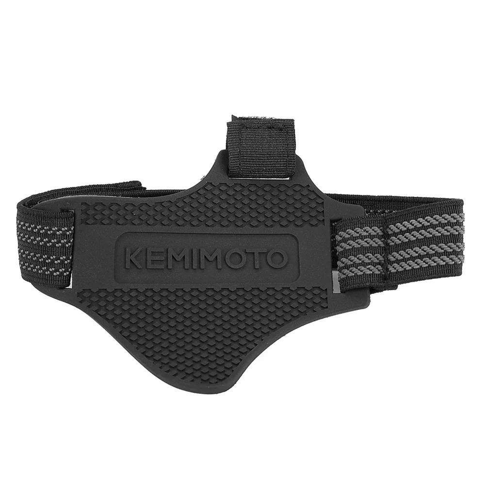 KEMIMOTO Motorrad-Schuhüberzug, Schutz für Motorrad-Schalthebel, verstellbar, langlebig, Kofferraumschutz, rutschfester Schalthebel: Schwarz