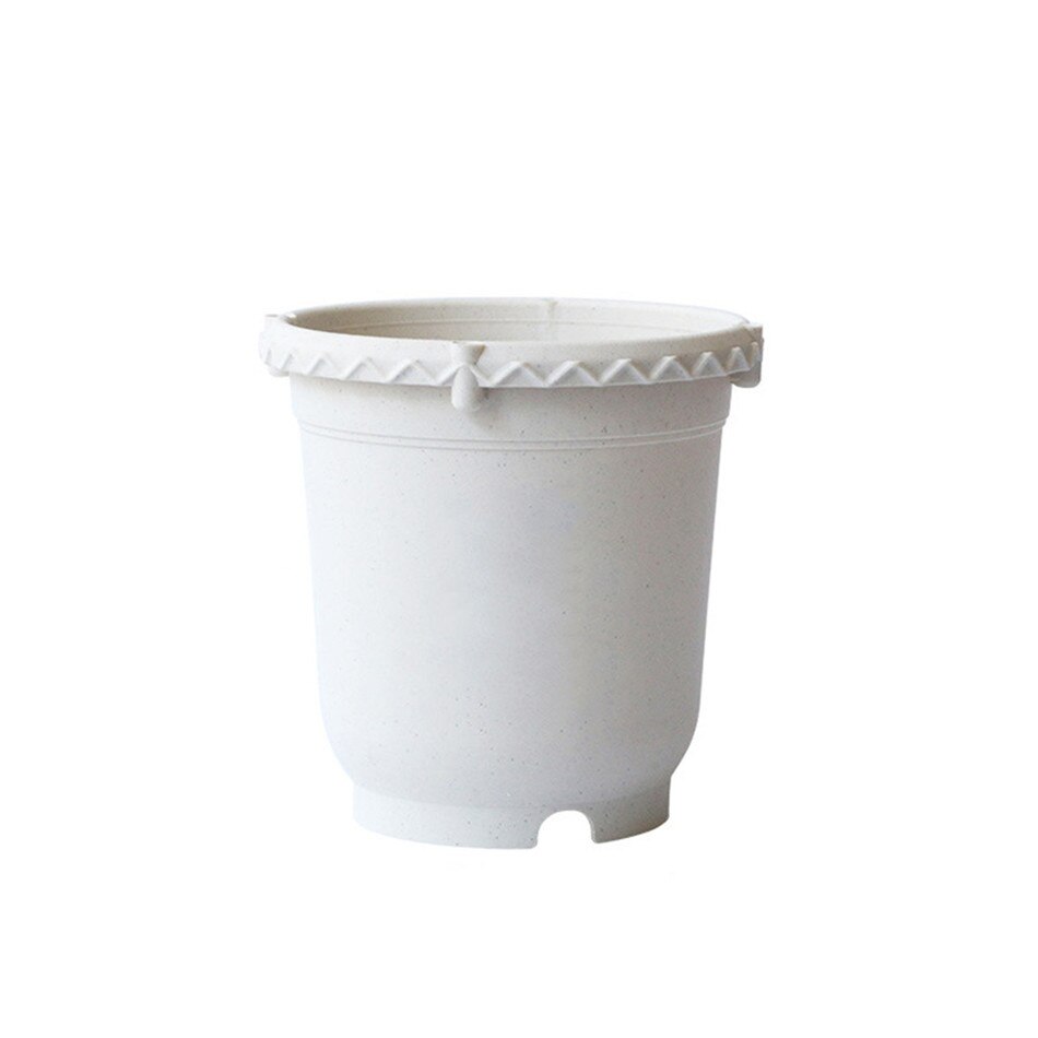 1pc plast flerfärgad ros klematis klätterrotting växt ros speciell blomkruka förtjockning rotkontroll: Vit 24cm