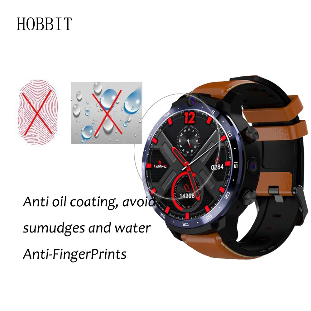 LEMFO-Protector de pantalla para reloj inteligente LEM12, Protector de pantalla de 1,6 pulgadas, PET, LEM13, LEM14, LEM15, 12, 13, 14 y 15, película HD antigolpes transparente, paquete de 3 uds.