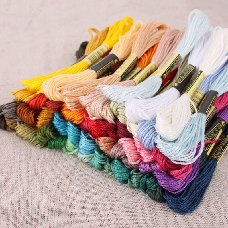 50 Colors Polyester Sewing Thread For Embroidery DIY Handmade Craft Sewing Cross Stitching Materials Supplies