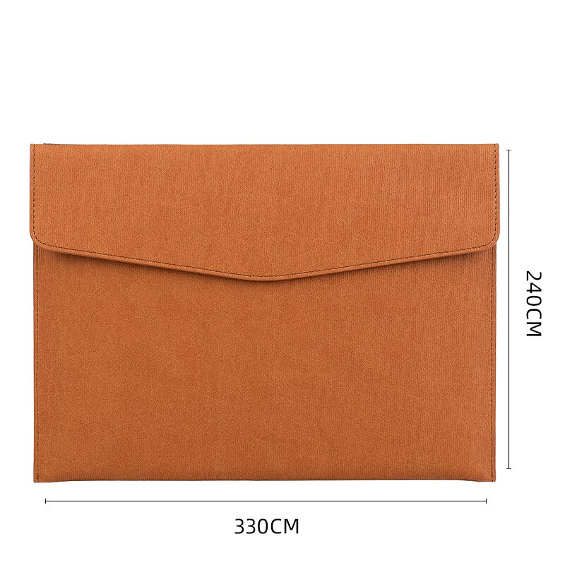 A4 File Folder Documents Portable Paper Organizer Envelope Bag Storage Box Stationery for Business Office: Brown