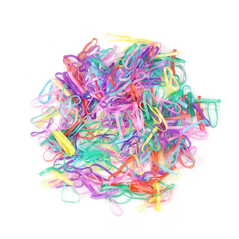 1000pcs Colourful Rubber Ring Disposable Elastic Hair Bands Ponytail Holder Rubber Band Scrunchies Kids Hair Accessories: 06