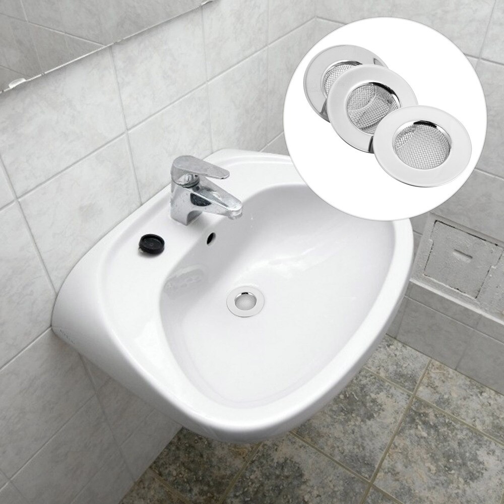 3 Stuks Roestvrij Gootsteen Afvoer Theepot Anti-Verstopping Badkamer Afvoer Filters