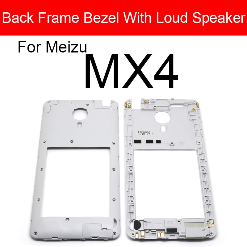 Terug Frame Bezel Met Luidspreker Zoemer Voor Meizu MX4 MX4G MX4G Uni Luider Module Luidspreker Frame Flex Lint Kabel replecement