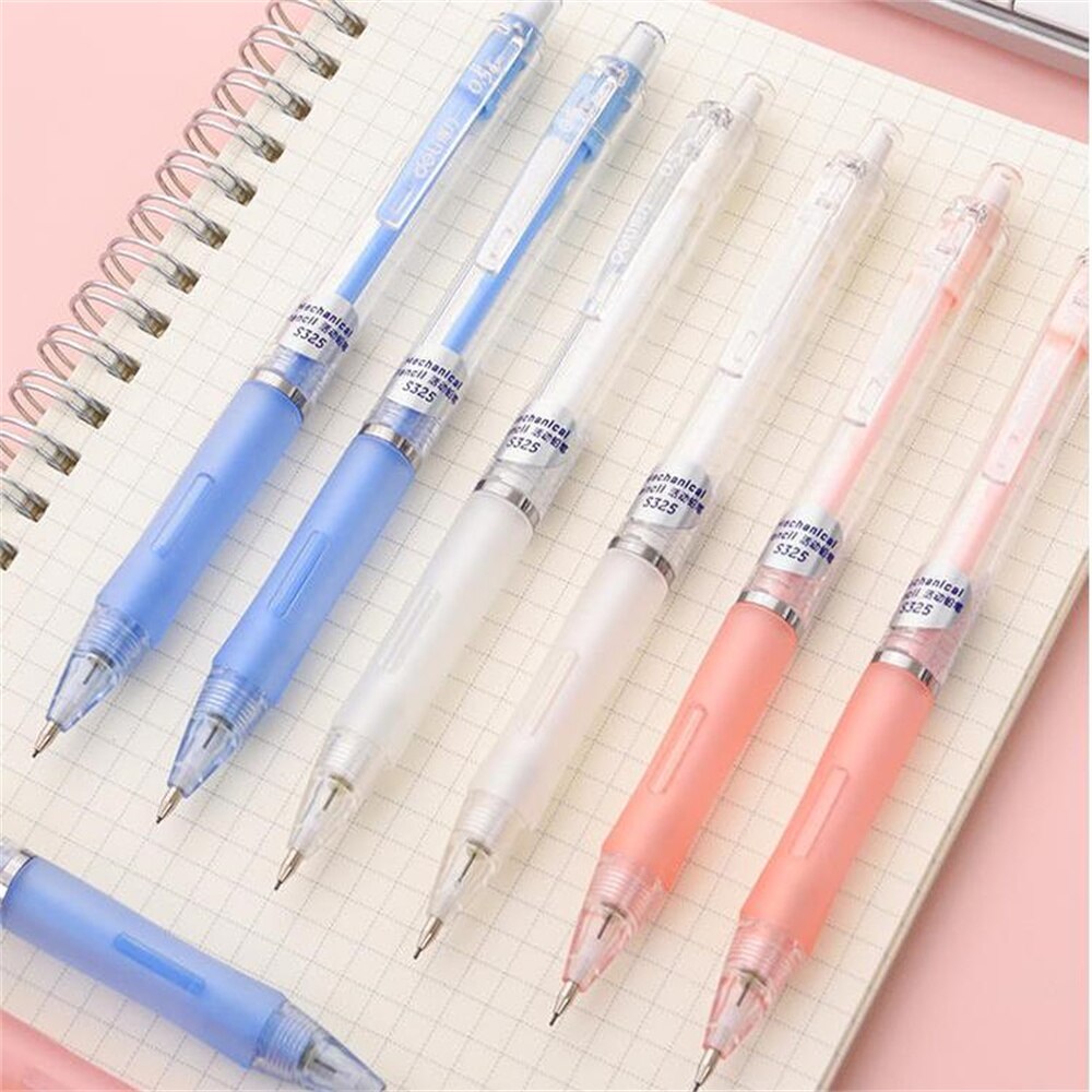 1pc 0.5/0.7mm Mechanical Pencil 2B Automatic Pencils Press Pen Drawing Stationery Student School Office Supplies for Kids