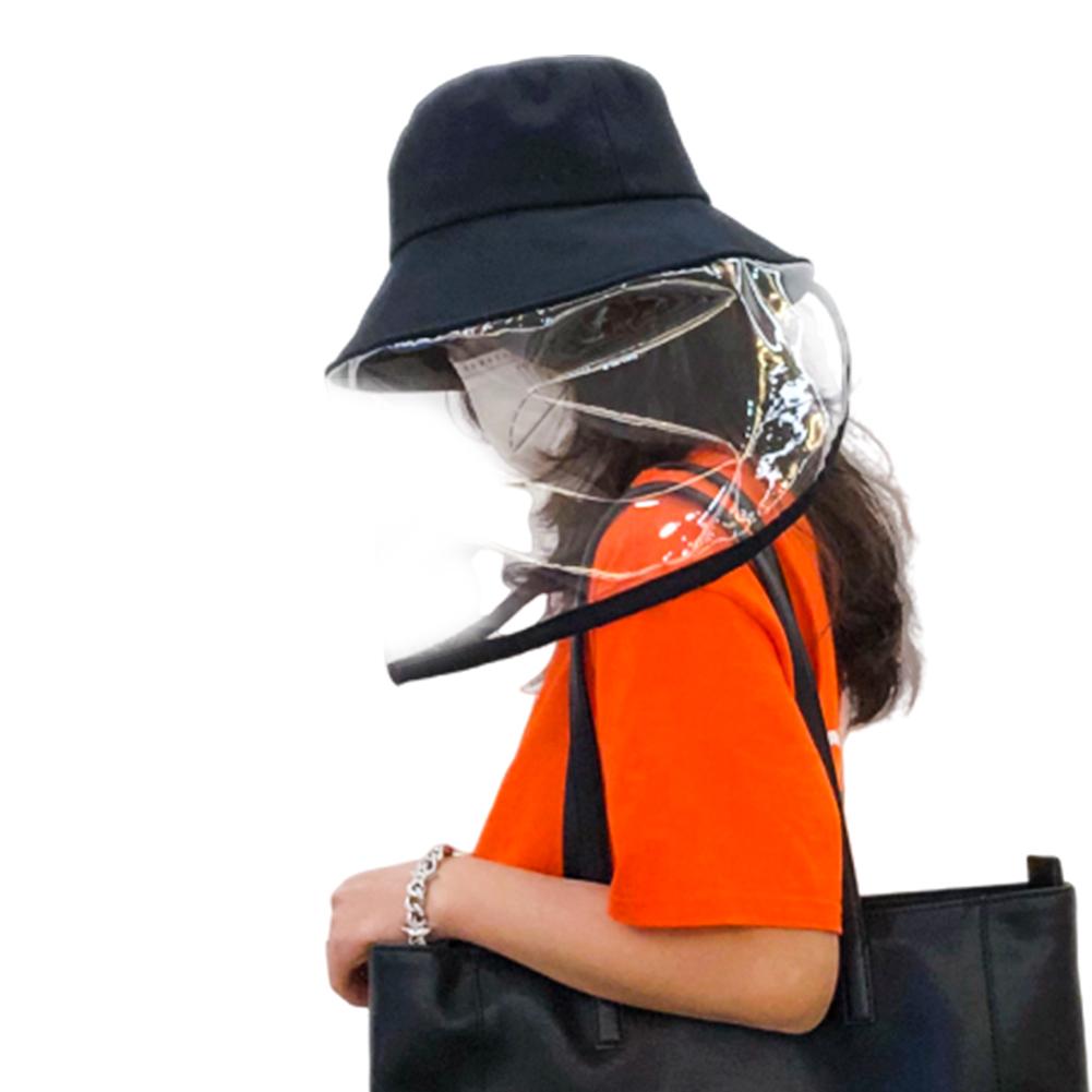 Gorra transparente de protección, gorro plegable para exteriores, protección total, para pesca y Hitchhiking, 360