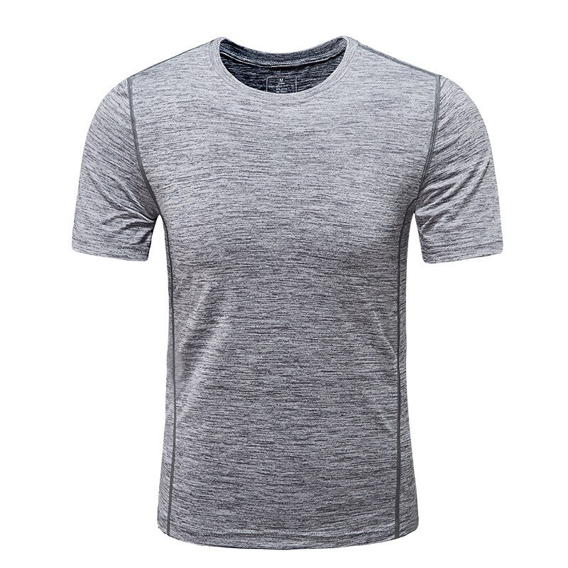 Heren strak zittend t-shirt met korte mouwen fitness organisatie lichaam fitness gyms fitness splicing katoenen t-shirt