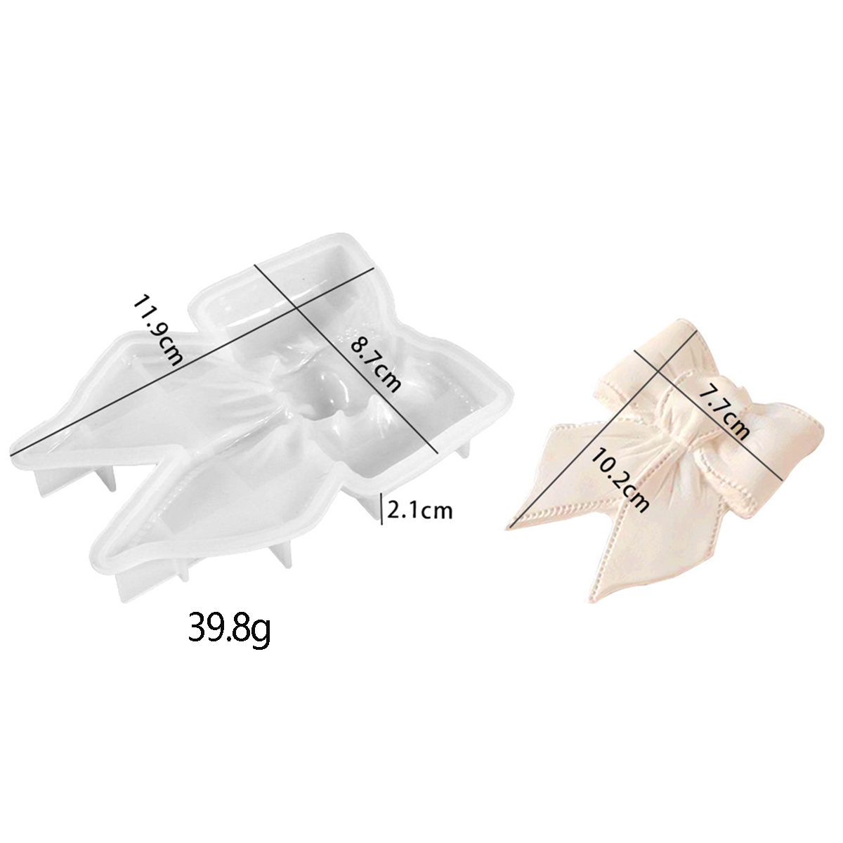 Bandeja de encaje de arco, molde de silicona, bricolaje, molde de fundición de yeso de cemento de hormigón, Cenicero, posavasos, fabricación de yeso de cristal, artesanía de decoración del hogar: Gris claro