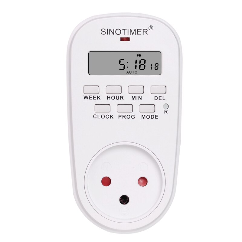 US Plug Outlet Electric 7 Day Weekly Programmable Digital Timer Socket Plug Switch Time Relay Wall Clock Power AC 120V 60Hz: IL plug