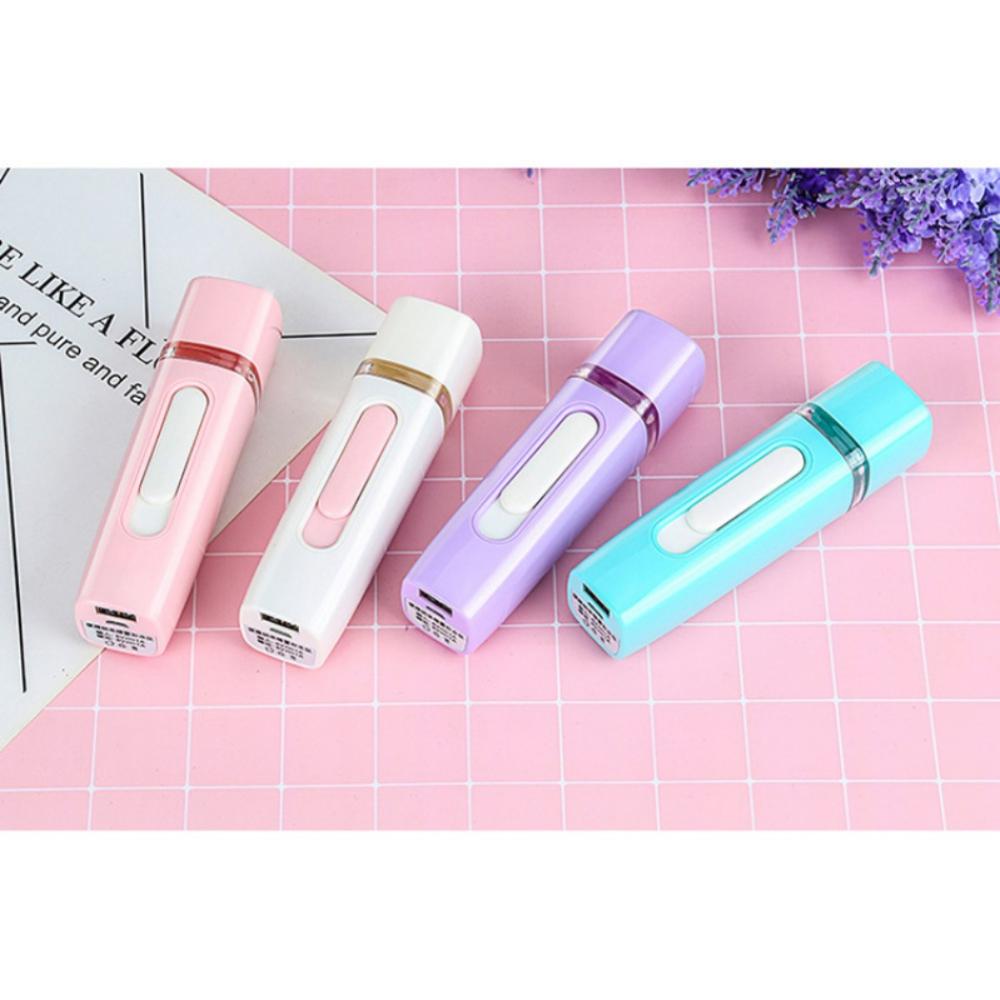 Mini Portable Nano Mister Ultrasonic Moisturizing Spray Face Steamer Handheld Humidifier Chargeable With USB Port