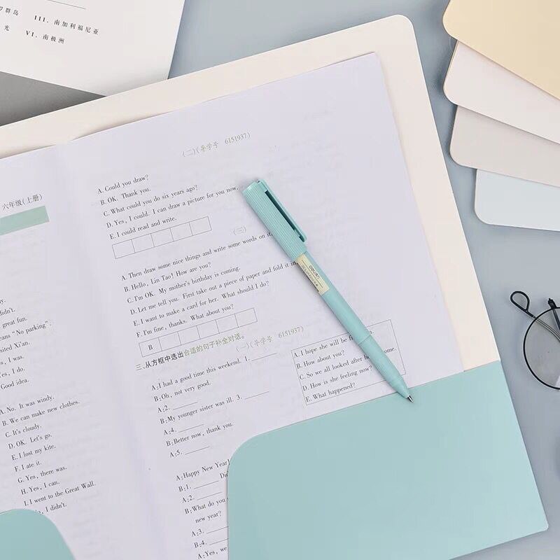 Deli File Folder Paper Document Bag Office File Folder Meeting Report Cover Students Paper Carpetas File Folders Office Supplies