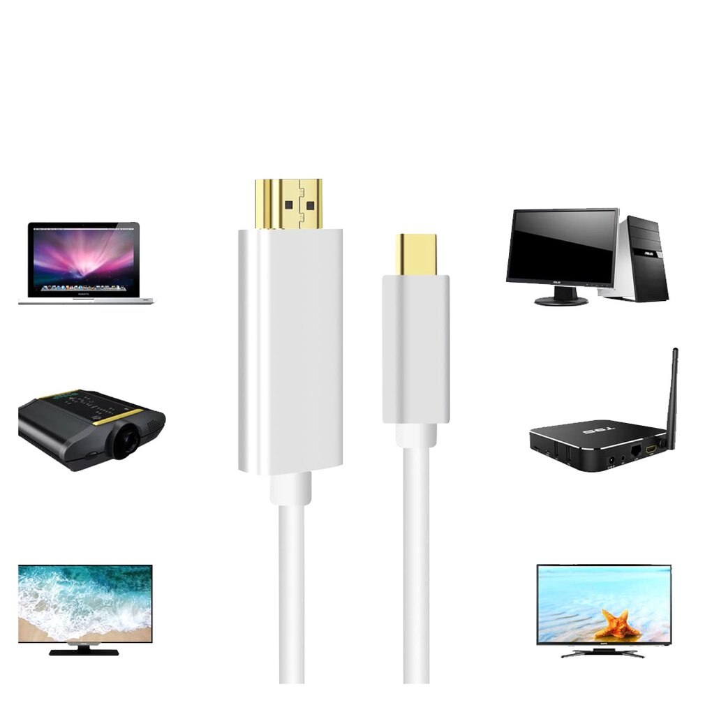Usb C Naar Hdmi Kabel Adapter 4K 1080P 60Hz Usb C Naar Hdmi 2.0 Kabel Voor Macbook voor Huawei Mate10 Voor Sumsang S8