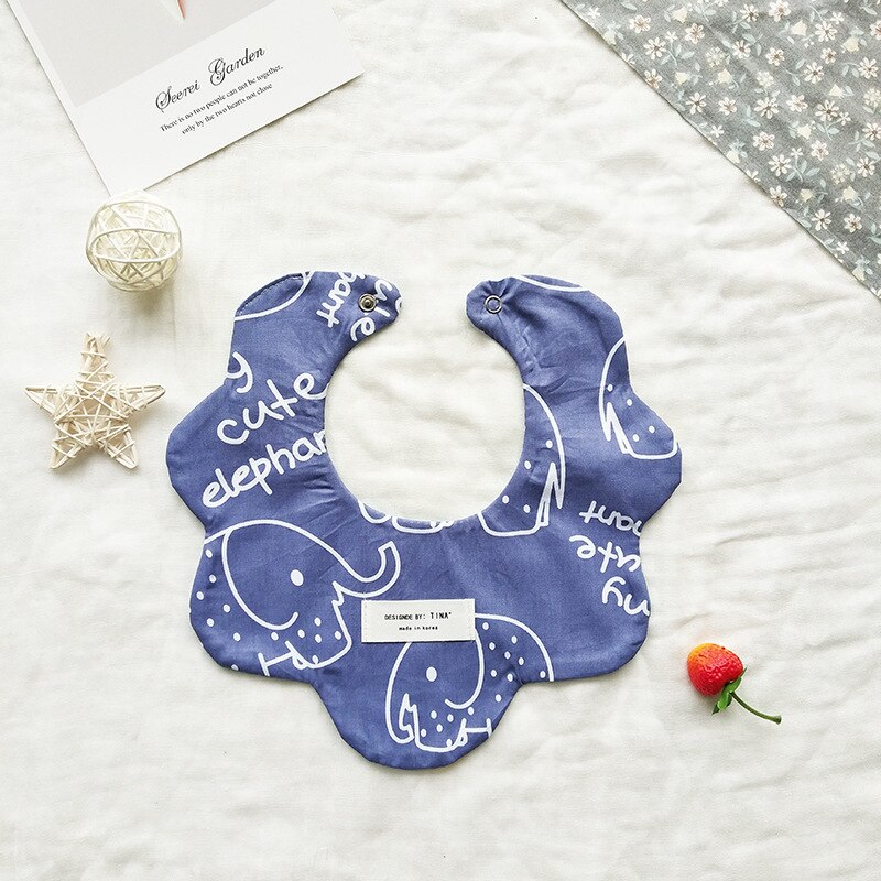 Ins Baby Speeksel Pocket Absorberende Ademend Katoen Bib Boy Girl Bloemenprint Babyvoeding Bib Baby Baby Accessoires: B2