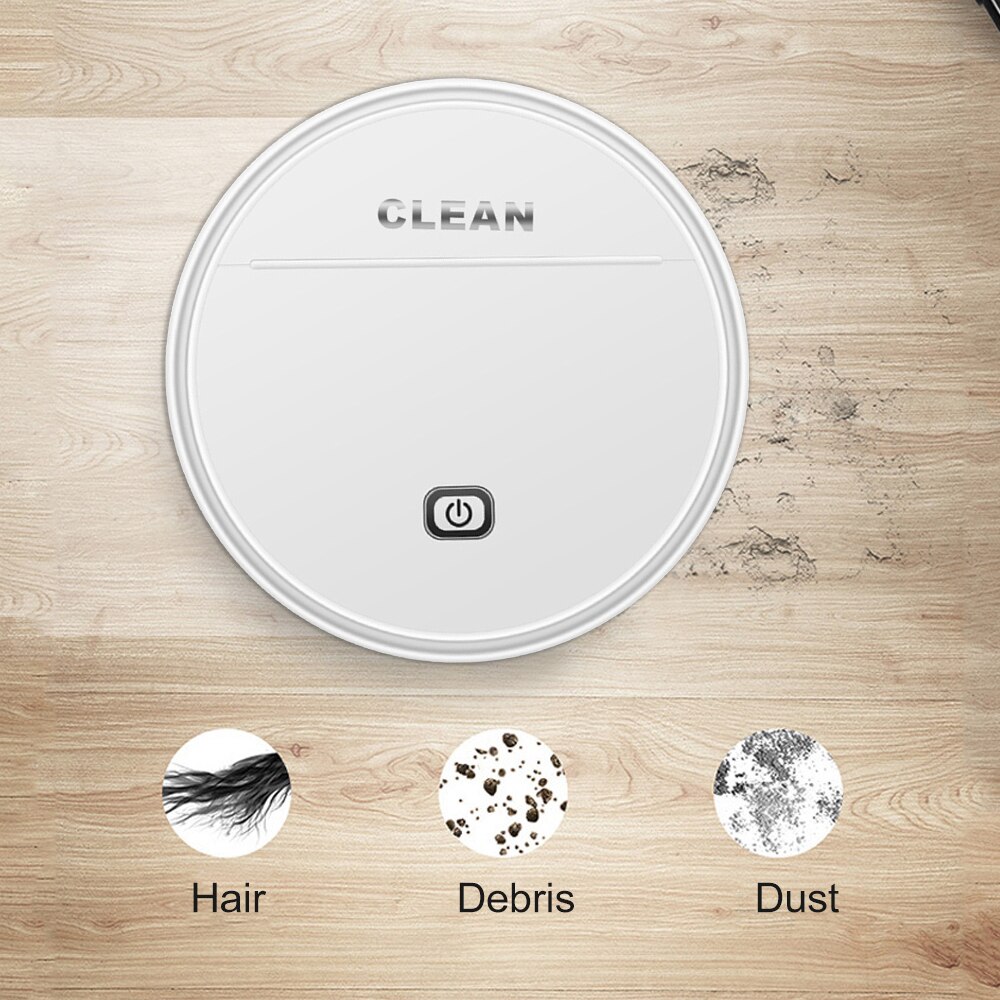 Robot Vacuum Automatic Robotic Vacuum Cleaner Mop and Vacuum 2-In-1 Ultra Slim Body High Coverage Long Battery Life Ideal