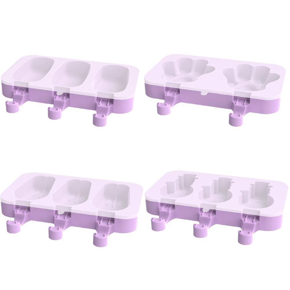 Moule à glace en silicone pour bâtonnets de glace, moules à glace recouverts, moules à glace pour enfants,  x8 moules en 7, 50 bâtonnets faits à la main, glace en bois  m0 l 2