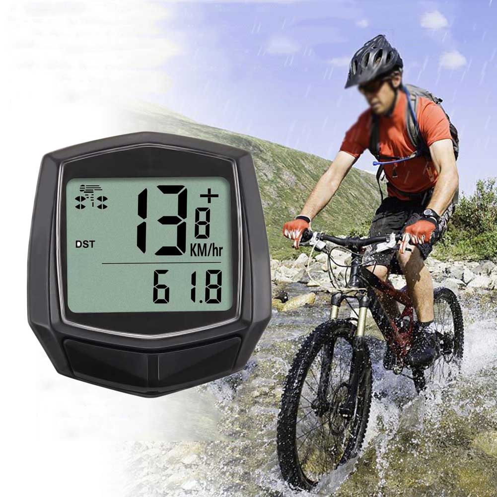 Bicycle Waterproof Bicycle Odometer Riding Cycling Speed Counter Code Table Digital LCD Computer Stopwatch Bicycle Speedometer