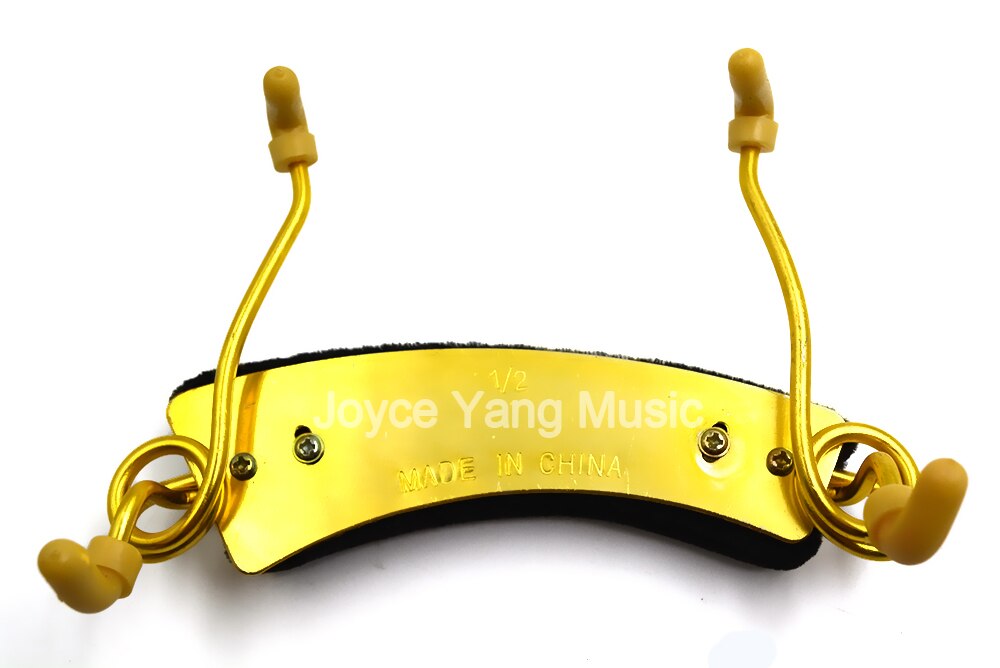 Fløjl 4/4 3/4 1/2 1/4 1/8 fælles størrelse violin skulderstøtte justerbare metal violin skulderpuder