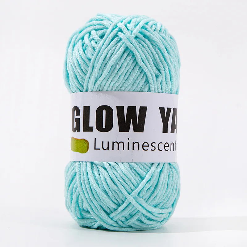 Luminous Thread Fluorescent Thread Emitting Light Hand Woven Crochet Hooks DIY Doll Accessories Handicrafts Spot: Silver Brush