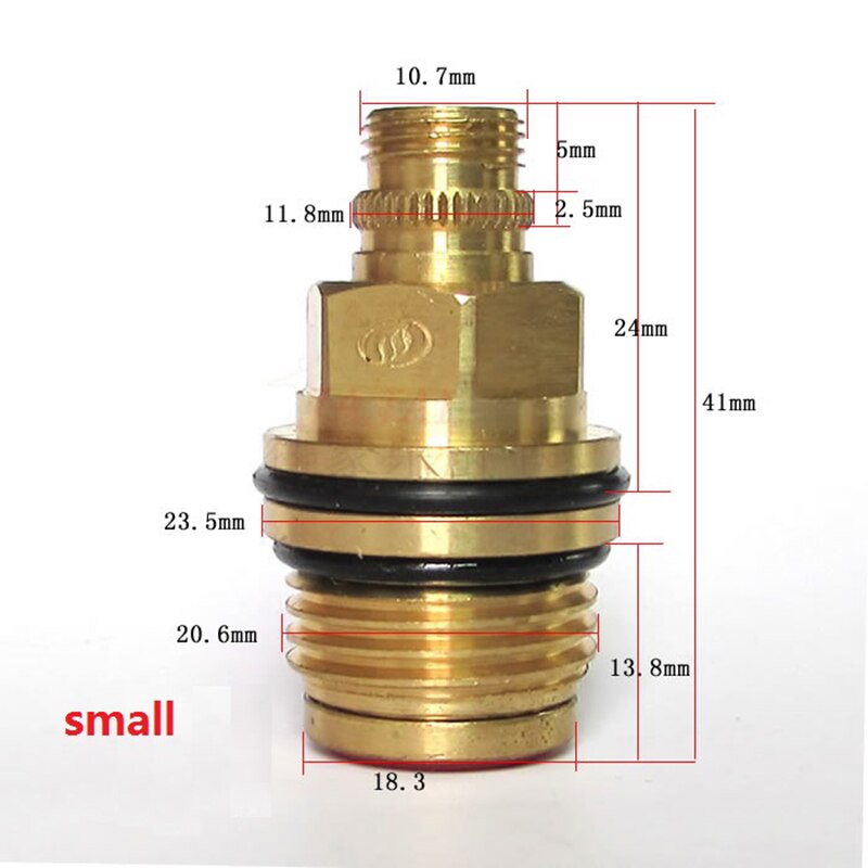 Wall Mounted shower head two-way water distribution valve Shower column water separator spool Long rod brass spool: PURPLE