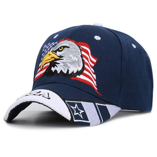 ajustable 1 Uds gorra deportiva para exterior Unisex bandera de EE. UU. Gorra de béisbol patrón de águila Casual sol Golf gorra de camionero perfecto: 11