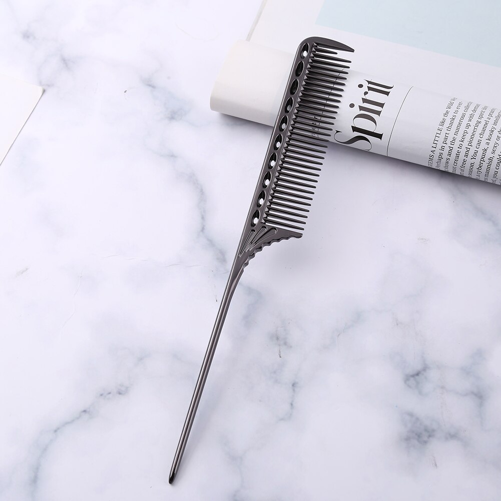 Cepillo de pelo de aluminio para peluquería , peines para cortar el pelo, peines para peluquero, herramientas de salón